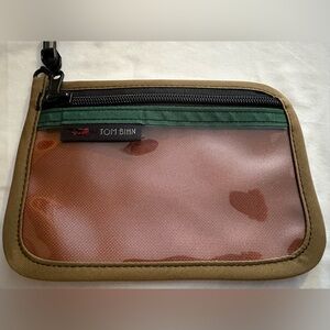 Tom Bihn Small Clear Organizer Pouch Green Orange Tan NWOT